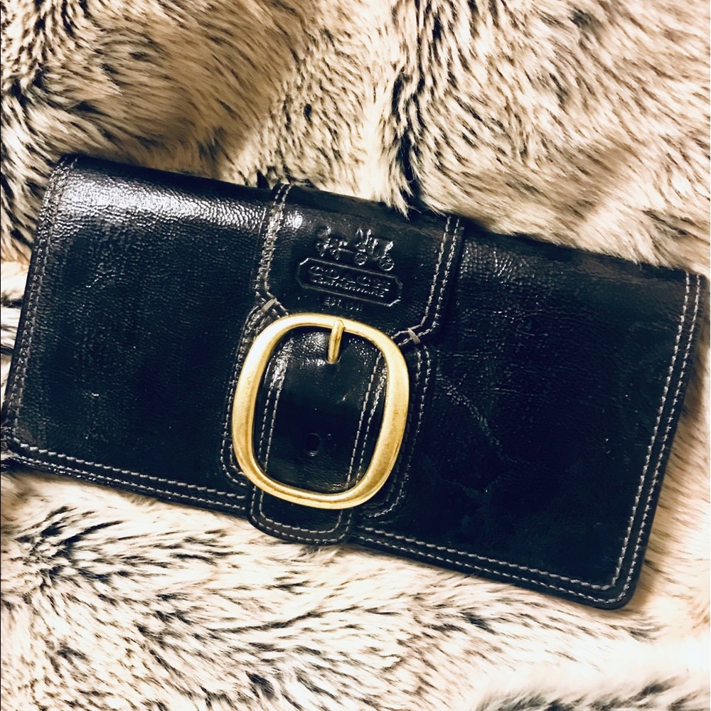 Coach Leather Clutch Wallet Purse